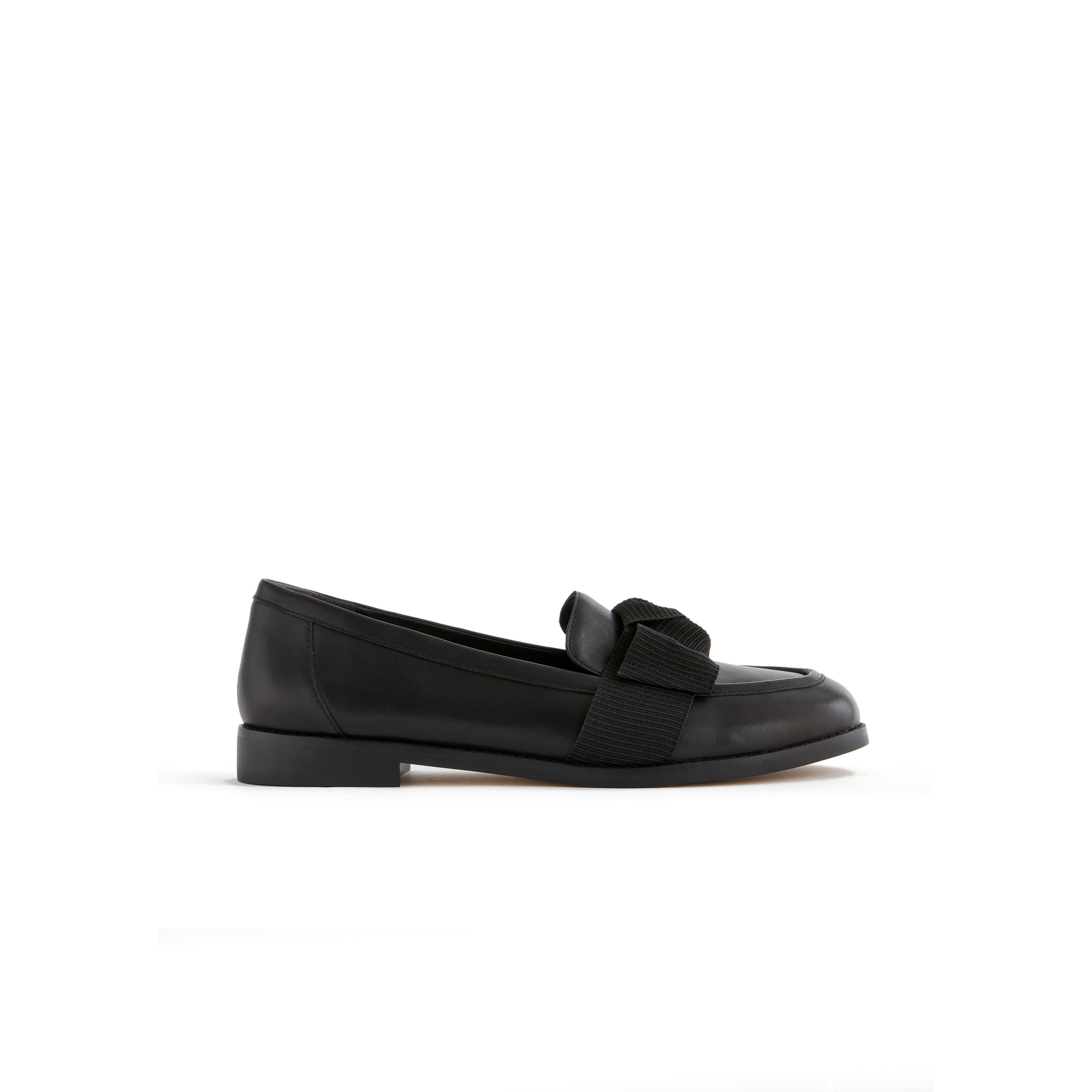 Italian Leather Bow Penny Loafer